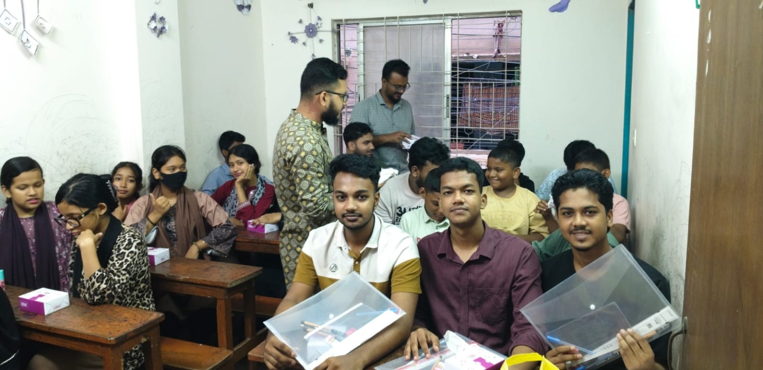 Students and teachers in class