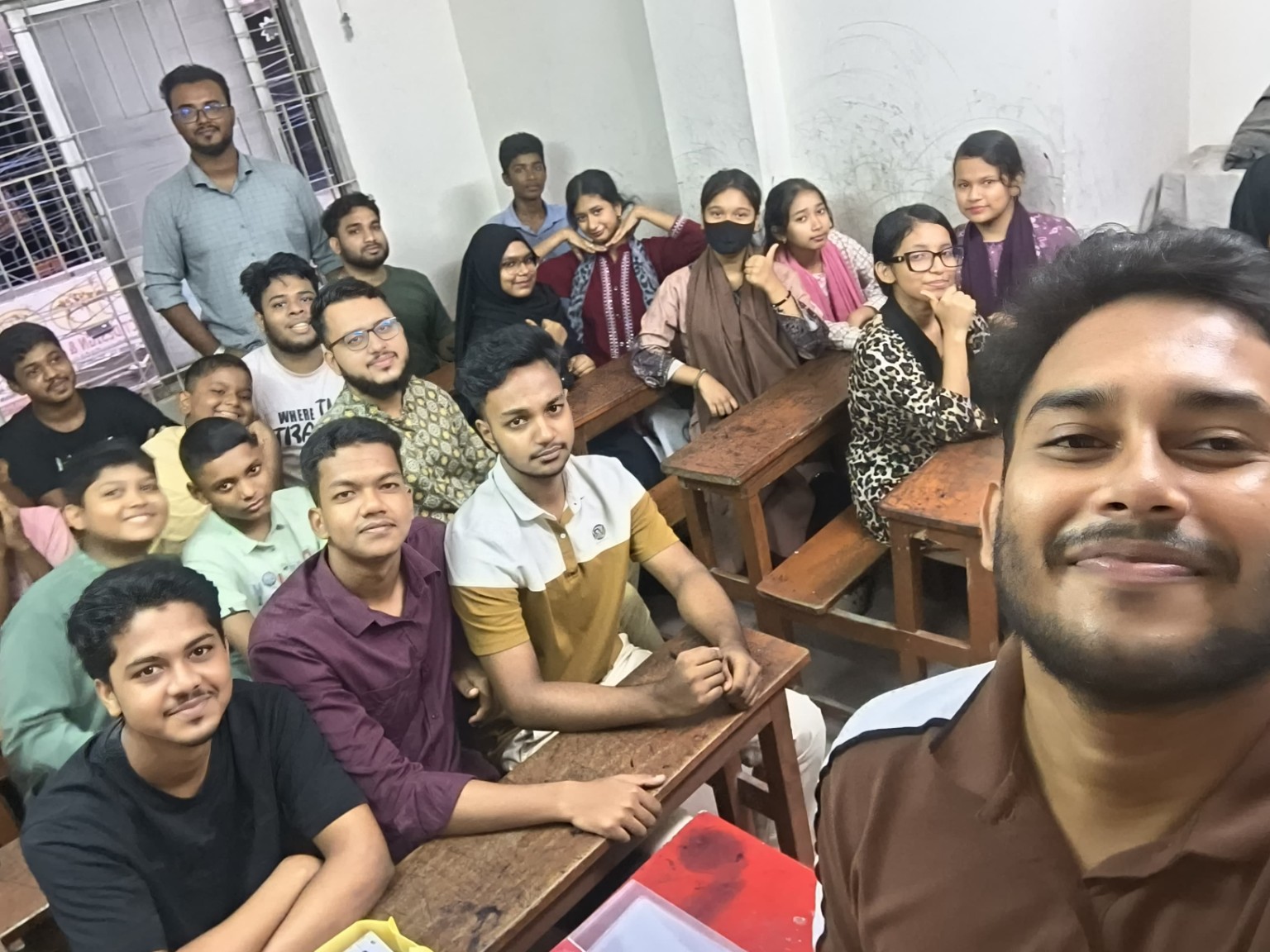 Students and teachers together