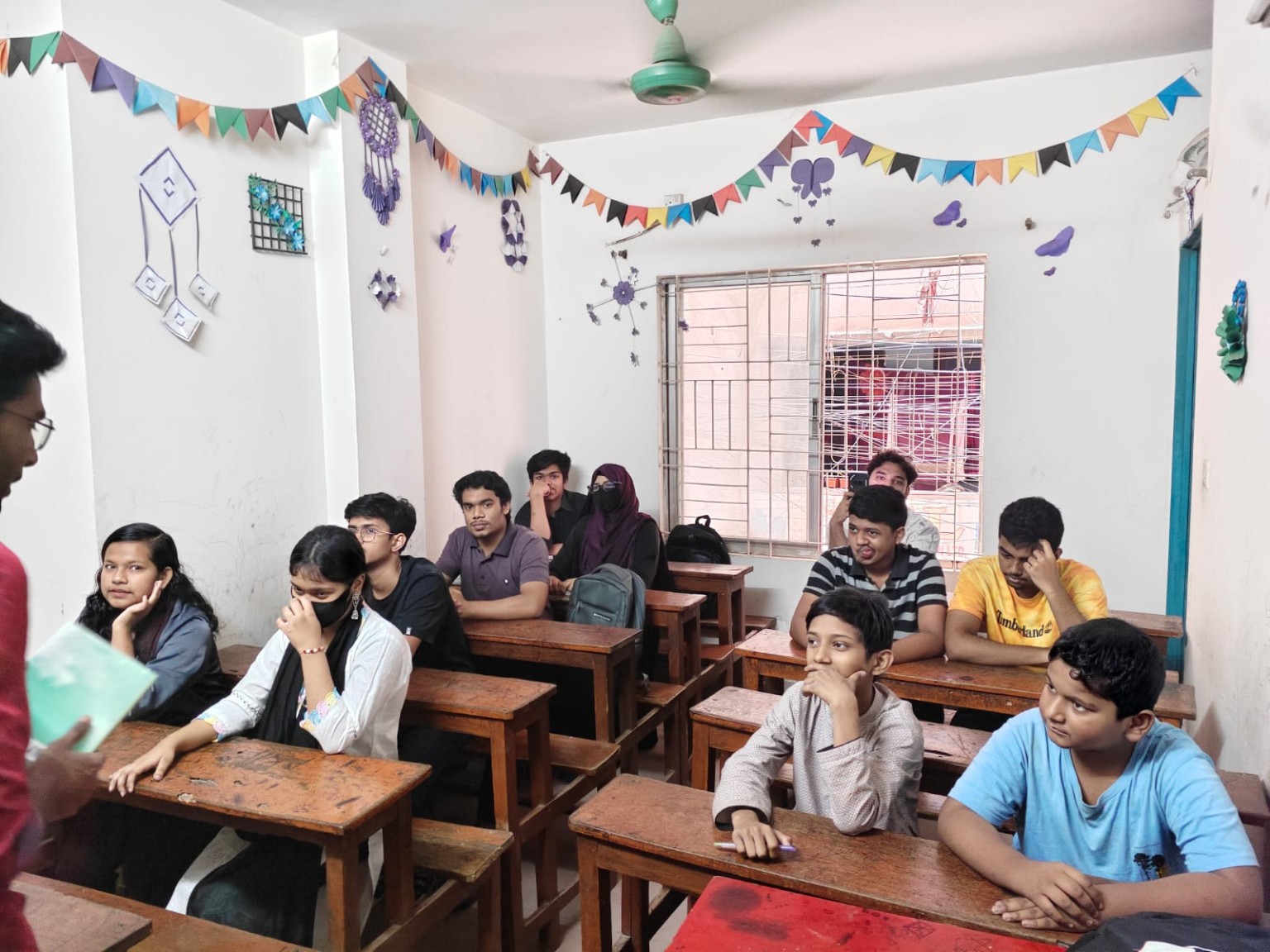 Students in class